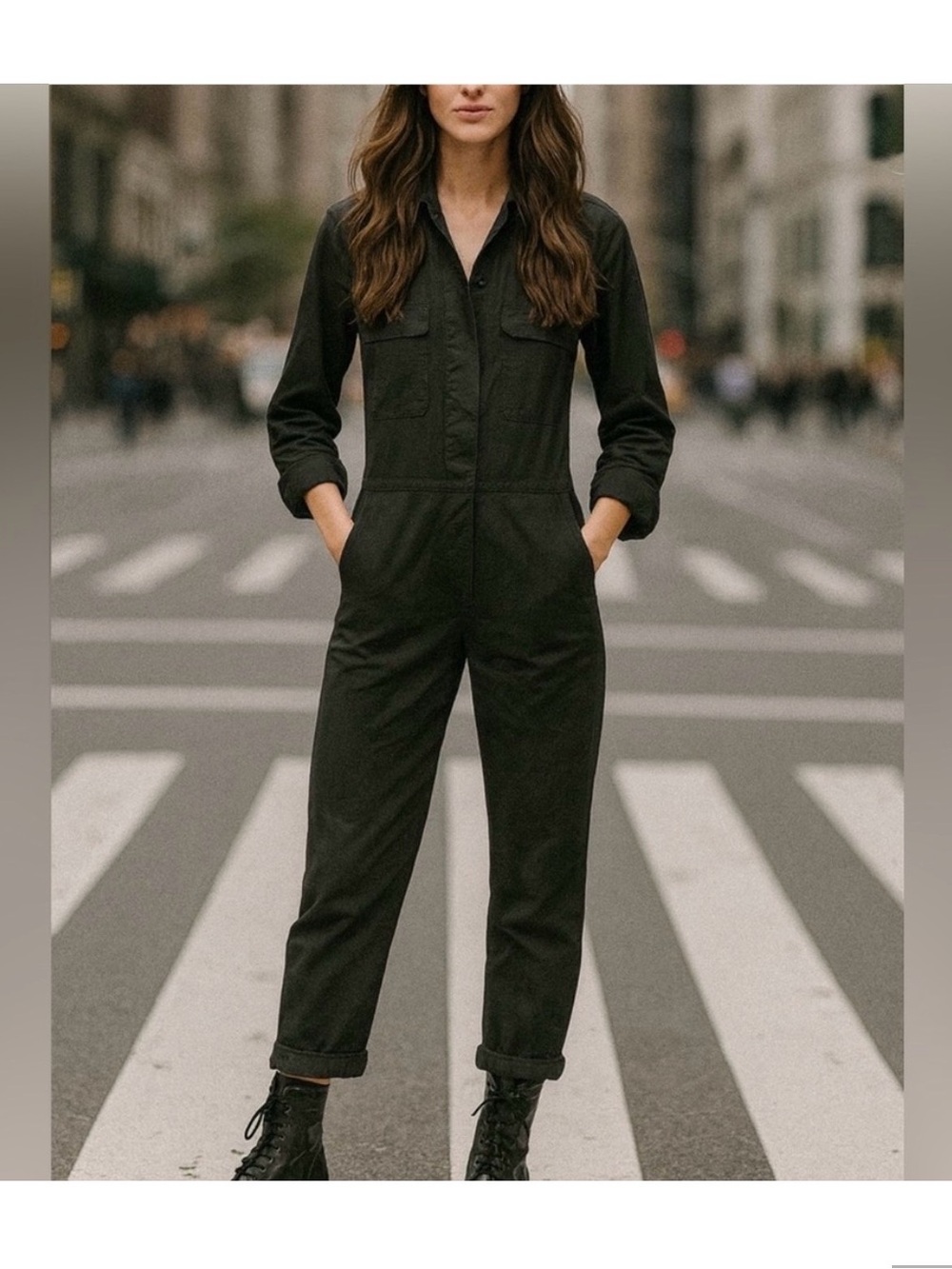 Thakoon Jumpsuit in Black – Women's Long-Sleeve Workwear